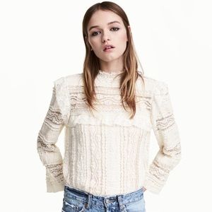 DIVIDED Edwardian style lace blouse